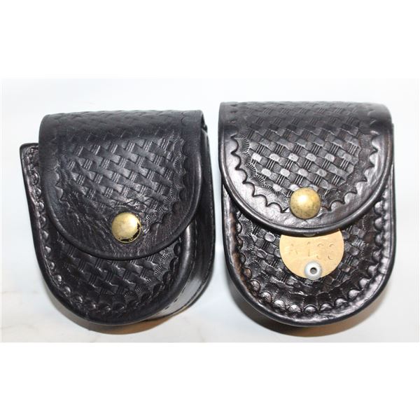 HANDCUFF POUCKES BELT LOOP STALLION LEATHER