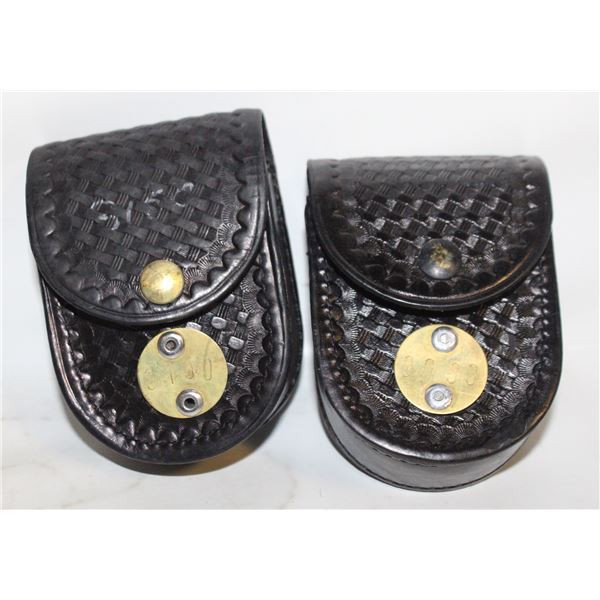 HANDCUFF POUCKES BELT LOOP STALLION LEATHER