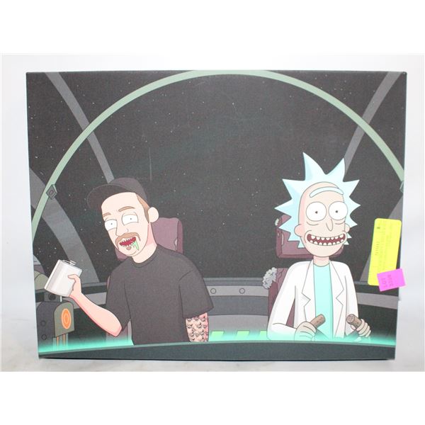 RICKY AND MORTY CANVAS WALL ART WITH STRONG FRAME