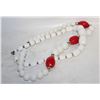Image 1 : PAIR OF WHITE BEADED NECKLACES