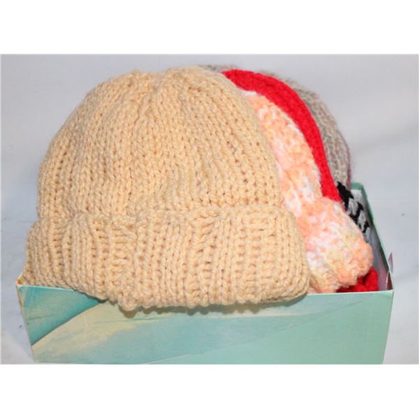 7 KNITTED HATS (NEW)
