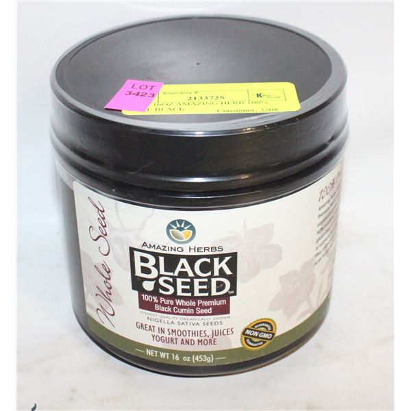 NEW 16OZ AMAZING HERB 100% PURE BLACK
