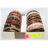 Image 1 : BOX OF JEWELED BANGLE BRACELETS