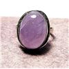 Image 1 : 22)  BEZEL SET NATURAL AMETHYST SIZE 7 RING