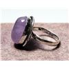Image 2 : 22)  BEZEL SET NATURAL AMETHYST SIZE 7 RING
