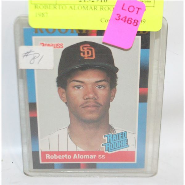 ROBERTO ALOMAR ROOKIE CARD 1987