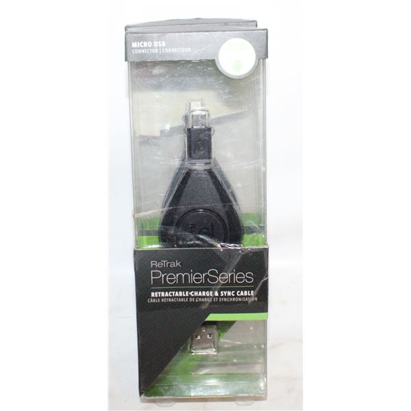 PAIR OF MICRO USB RETRACTABLE CABLES