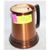 Image 1 : COPPER OLDE ENGLISH GALSS BOTTOM TANKARD WITH