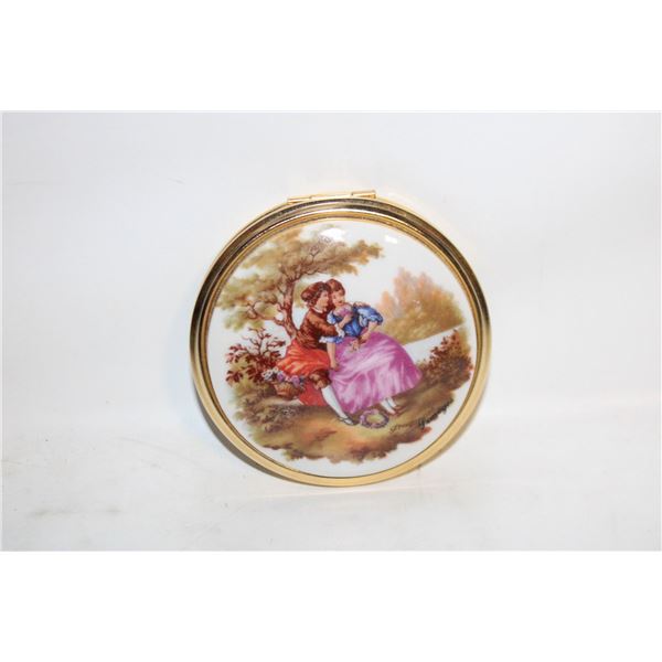 VINTAGE LIMOGES FRANCE COMPACT-ESTATE