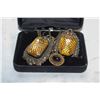 Image 1 : VINTAGE NECKLACE & EARRING SET IN BOX-ESTATE
