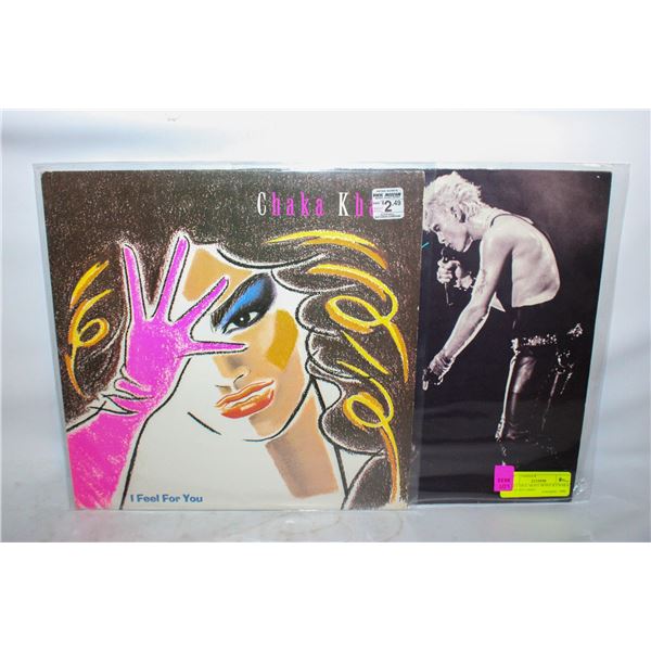 BILLY IDOL MONY MONY & CHAKA KHAN RECORDS