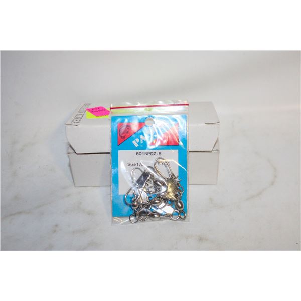 BOX OF 12 PACKS OF FISHING SWIVELS