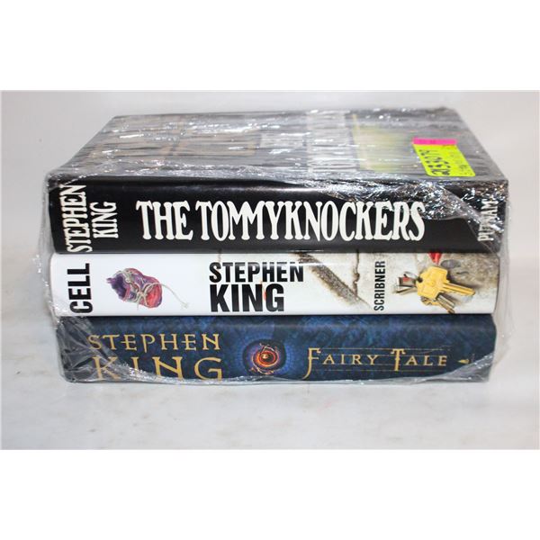 3 STEPHEN KING HARDCOVER BOOKS ASSORTED