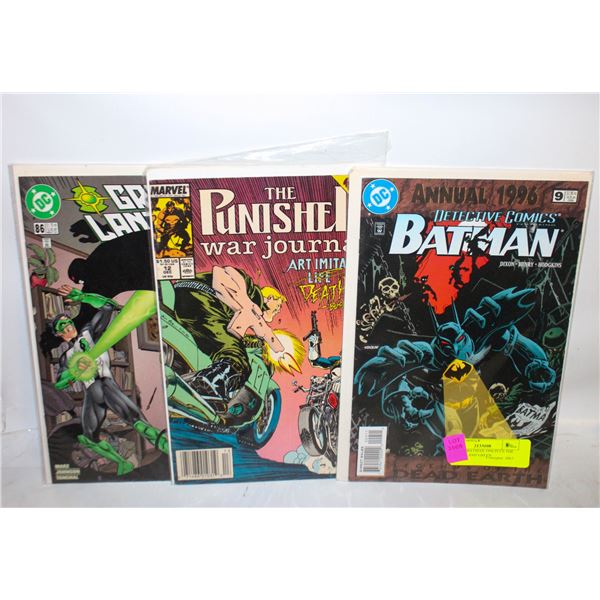 VINTAGE BATMAN 1996 PLUS THE PUNISHER AND GREEN