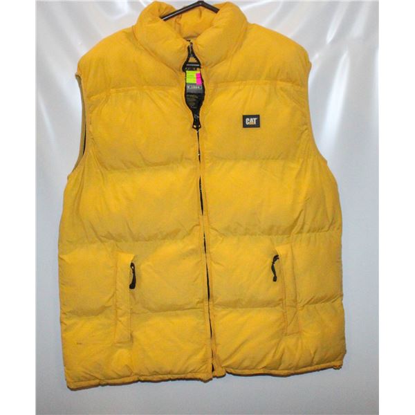 YELLOW CAT BRAND DOWN VEST SIZE XL