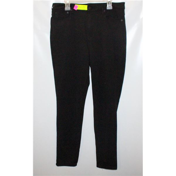 CALVIN KLEIN STRETCHED BLACK JEANS LADIES M