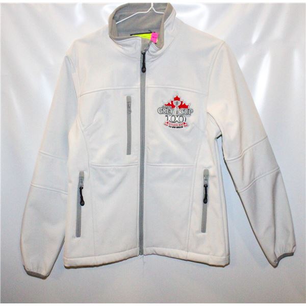 WOMENS SMALL GREY CUP JACKET, ZIPPER