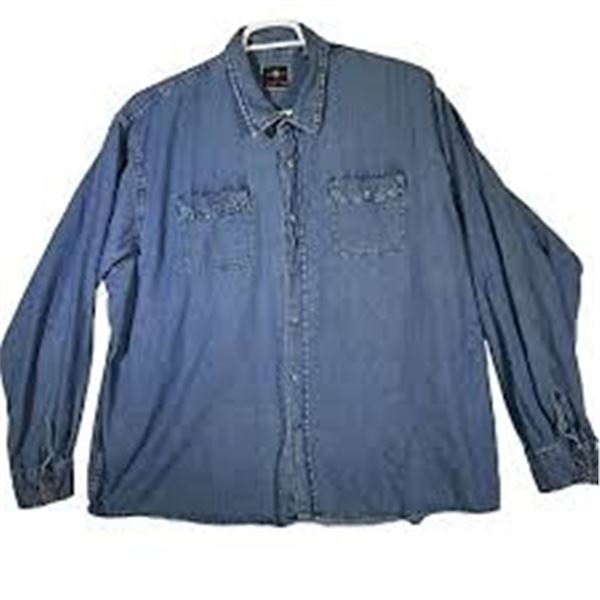 NEW WRANGLER AUTHENTICS 3XL BLUE SHIRT