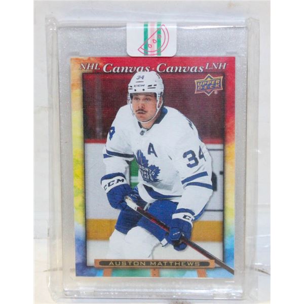 SEALED AUSTON MATTHEWS CANVAS CARD UPPER DECK TIM'