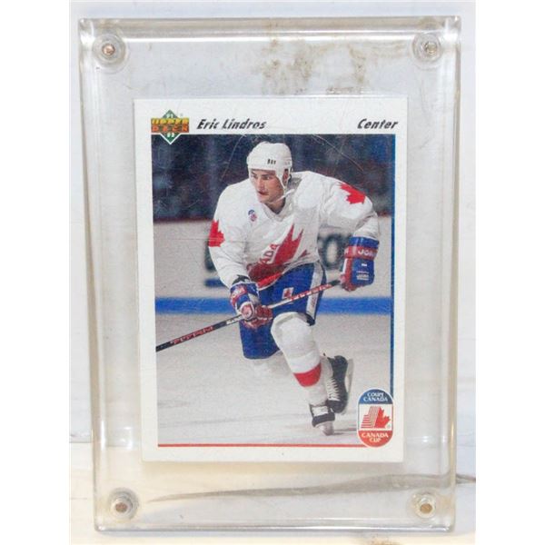 ERIC LINDROS UPPER DECK 9 WITH GRETZKY ON BACK