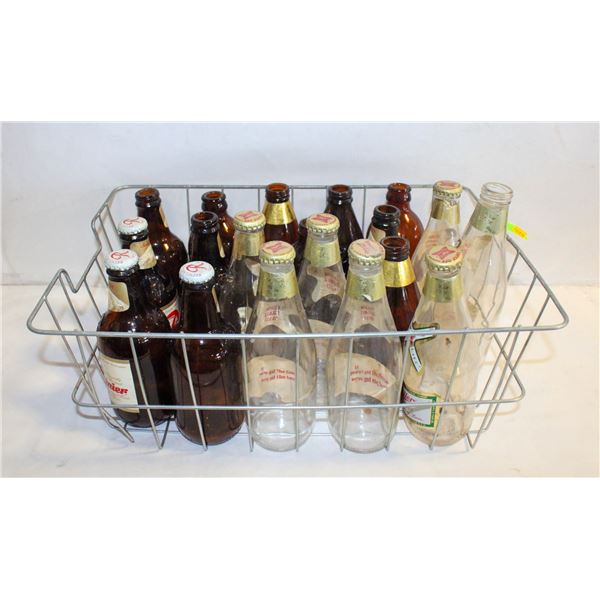 LOT Of ASSORTED VINTAGE BEER LIQUOR BOTTLES