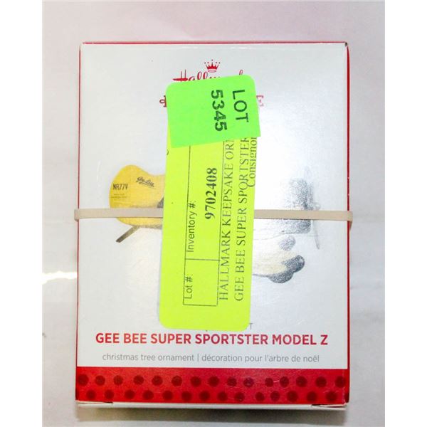 HALLMARK KEEPSAKE ORNAMENT GEE BEE SUPER SPORTSTER