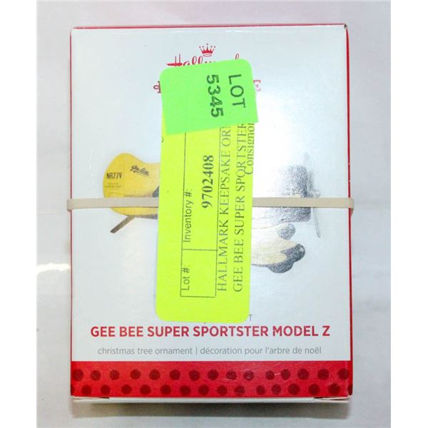 HALLMARK KEEPSAKE ORNAMENT GEE BEE SUPER SPORTSTER