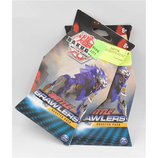 2 BAKUGAN BATTLE PACKS