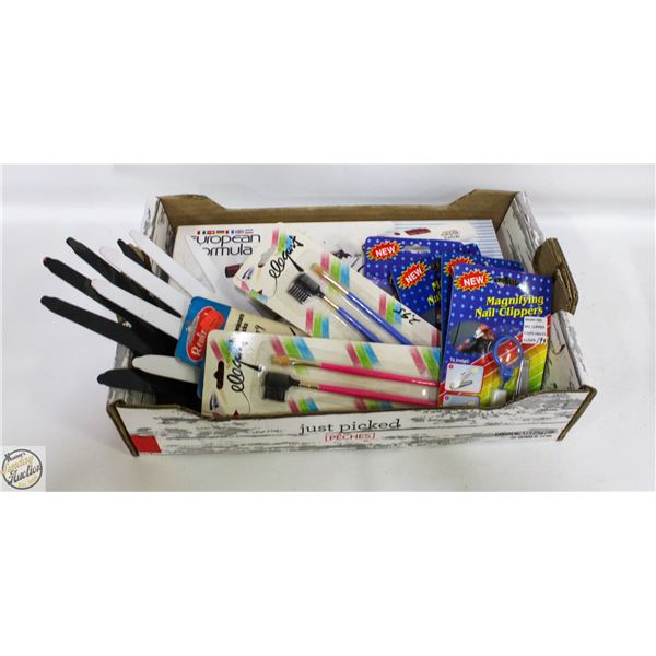 FLAT OF NEW OLD STOCK SELF CARE ITEMS ASSORTED