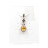 Image 1 : #97-NATURAL CITRIN & CZ  PENDANT