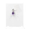 Image 1 : #89-NATURAL AMETHYST & CZ  PENDANT