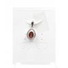 Image 1 : #118-NATURAL GARNET & CZ PENDANT