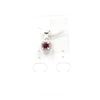 Image 1 : #129-NATURAL GARNET & CZ   PENDANT