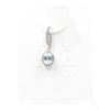 Image 1 : #145-NATURAL BLUE TOPAZ & CZ PENDANT