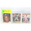 Image 1 : LOT OF 3 DARRYL STRAWBERRY CARDS