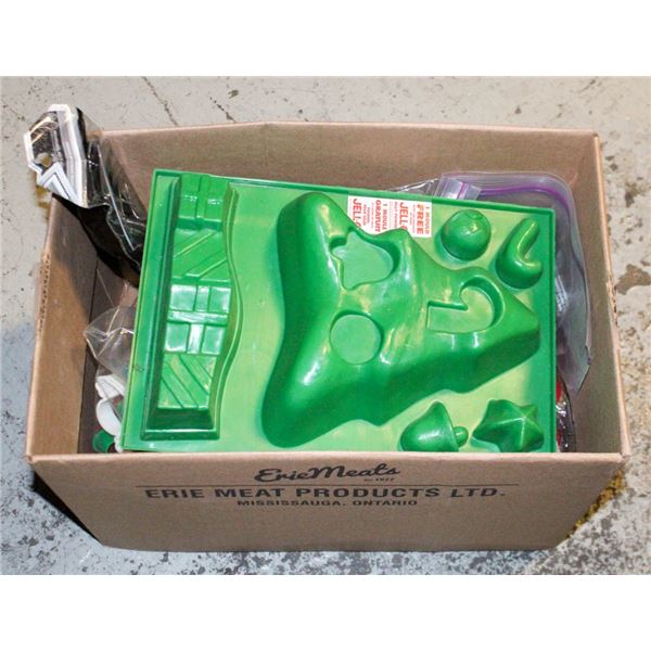 JELLO MOLDS AND COOKIE CUTTERS AND