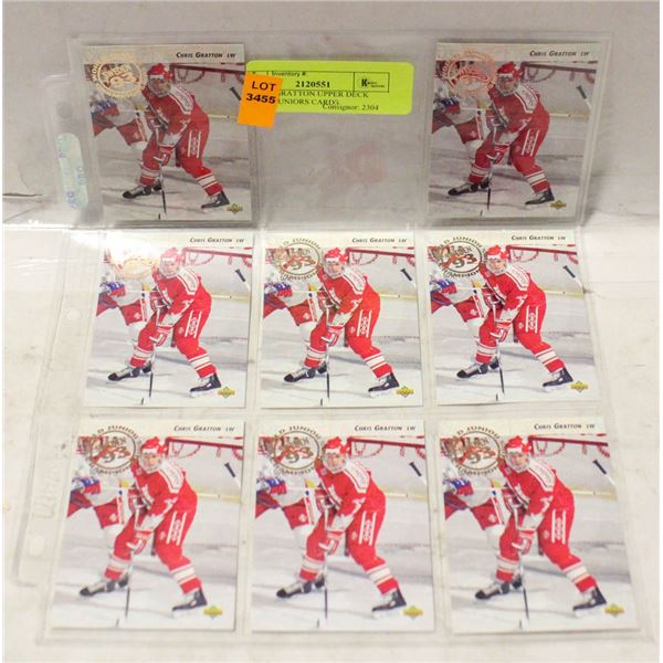 8 CHRIS GRATTON UPPER DECK WORLD JUNIORS