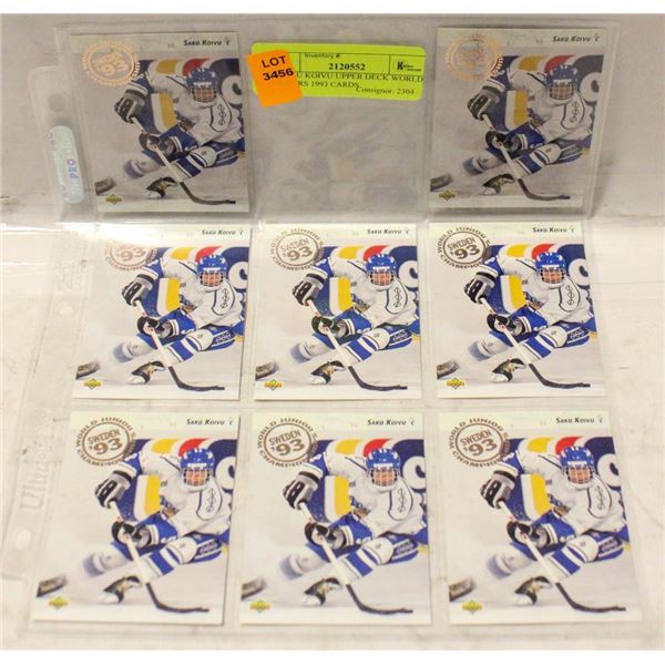 8 SAKU KOIVU UPPER DECK WORLD JUNIORS ROOKIE