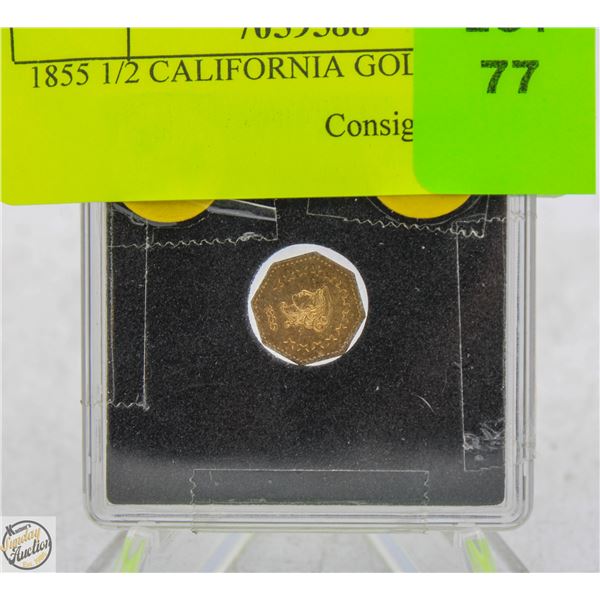 1855 1/2 CALIFORNIA GOLD