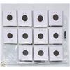 Image 2 : SHEET OF 11 AMERICAN INDIAN HEAD PENNIES