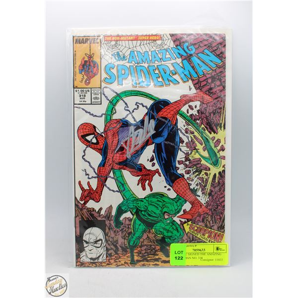 STAN-LEE SIGNED THE AMAZING SPIDER-MAN NO. 318