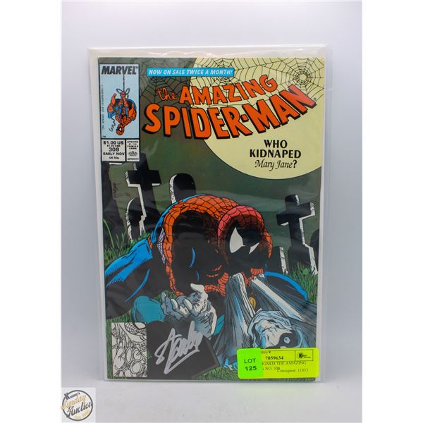 STAN-LEE SIGNED THE AMAZING SPIDER-MAN NO. 308