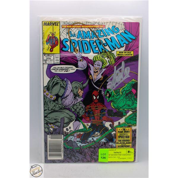 STAN-LEE SIGNED THE AMAZING SPIDER-MAN NO. 319