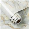 Image 1 : NEW FUNSTICK 90CM X 5M WHITE MARBLE CONTACT PAPER