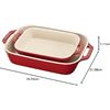 Image 1 : NEW STAUB SET OF 2 RED BAKING DISHES (BOX DAMAGED)