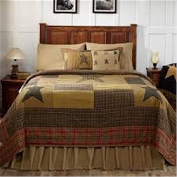 NEW VHC BRANDS MAYFLOWER MARKET QUEEN SIZED QUILT