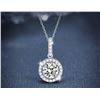 Image 1 : 1 CT GRA CERTIFIED ROUND BRILLIANT 925S NECKLACE