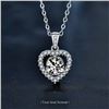 Image 1 : 1 CT GRA CERTIFIED ROUND BRILLIANT 925S NECKLACE