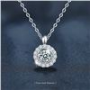 Image 1 : 1 CT GRA CERTIFIED ROUND BRILLIANT 925S NECKLACE