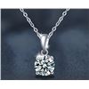 Image 1 : 2 CT GRA CERTIFIED ROUND BRILLIANT 925S NECKLACE